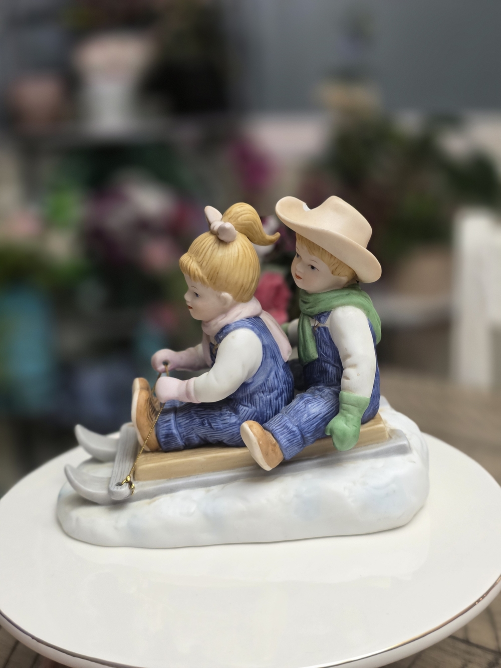 Home Interior Denim days Porcelain Figurine